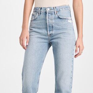 Agolde 90s Pinch Waist Straight Leg Raw Hem